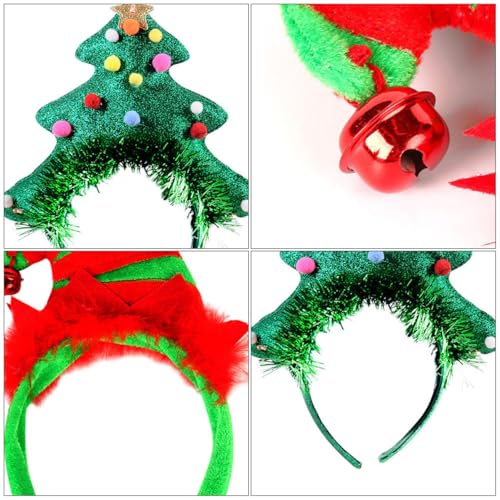 PLAFOPE 2 Stück Weihnachts-clown-haarreifen mit Glocken Lustige Karnevals-haarbänder Festliche Haar-accessoires für Weihnachten Fasching Party und Bühnenauftritte PLAFOPE 2 Stück Weihnachts-clown-haarreifen mit Glocken Lustige Karnevals-haarbänder Festliche Haar-accessoires für Weihnachten Fasching Party und Bühnenauftritte von PLAFOPE
