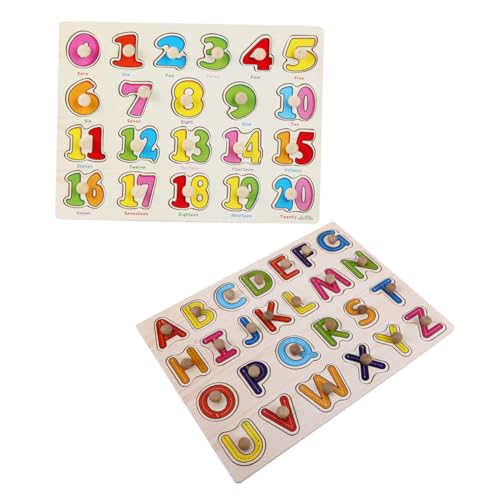 PLAFOPE 2Satz Montessori Holzspielzeug Teiliges Alphabet und Puzzle für Fördert Hand Koordination und Kreativität Langlebiges Holz Vorschul Lernspielzeug PLAFOPE 2Satz Montessori Holzspielzeug Teiliges Alphabet und Puzzle für Fördert Hand Koordination und Kreativität Langlebiges Holz Vorschul Lernspielzeug von PLAFOPE