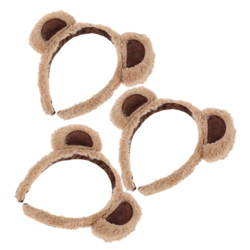 PLAFOPE 3 Stück Kuscheliges Teiliges Bärenohren Haarreif Weiches Stirnband für Make Up und Gesichtspflege Bequemes Tierhaarband für Halloween Weihnachtsfeier und Cosplay Party PLAFOPE 3 Stück Kuscheliges Teiliges Bärenohren Haarreif Weiches Stirnband für Make Up und Gesichtspflege Bequemes Tierhaarband für Halloween Weihnachtsfeier und Cosplay Party von PLAFOPE
