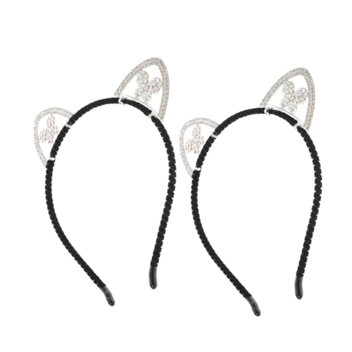 PLAFOPE 3 Stück Schwarzes Katzenohren Stirnband mit Funkelnden Kristallen Langlebig und Vielseitig für Frauen und Mädchen Modisches Haarschmuck accessoire für Party Alltag und Halloween PLAFOPE 3 Stück Schwarzes Katzenohren Stirnband mit Funkelnden Kristallen Langlebig und Vielseitig für Frauen und Mädchen Modisches Haarschmuck accessoire für Party Alltag und Halloween von PLAFOPE