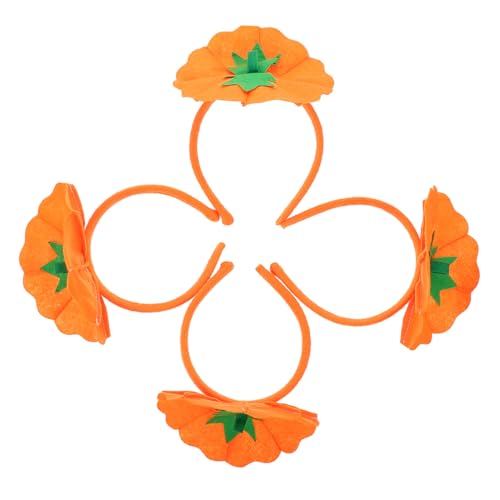 PLAFOPE 4 Stück Halloween Kürbis Haarreif Teiliges Komfortabler Stirnband Kopfschmuck für Damen Halloween Kostüm Party Dekoration und Fotorequisiten PLAFOPE 4 Stück Halloween Kürbis Haarreif Teiliges Komfortabler Stirnband Kopfschmuck für Damen Halloween Kostüm Party Dekoration und Fotorequisiten von PLAFOPE