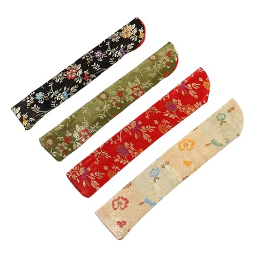 PLAFOPE 4 Stück Japanische Faltfächer Tasche Teiliges Handfächer Aufbewahrungstasche Leicht Tragbar Fächerhülle für Hochzeit Geburtstag Weihnachten in Rot Schwarz Gelb Grün PLAFOPE 4 Stück Japanische Faltfächer Tasche Teiliges Handfächer Aufbewahrungstasche Leicht Tragbar Fächerhülle für Hochzeit Geburtstag Weihnachten in Rot Schwarz Gelb Grün von PLAFOPE