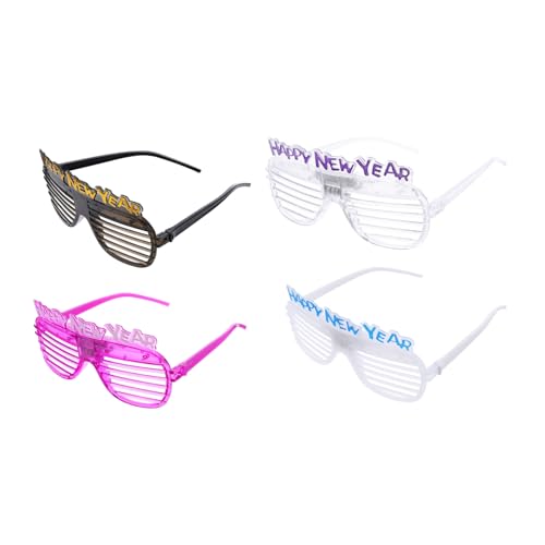 PLAFOPE 4 Stück LED Partybrille Leuchtende Year Eyeglasses Lustige Blinds Sonnenbrille Komfortabel Passform Für Silvester Mottoparty Karneval Accessoire Zufällige Farbe PLAFOPE 4 Stück LED Partybrille Leuchtende Year Eyeglasses Lustige Blinds Sonnenbrille Komfortabel Passform Für Silvester Mottoparty Karneval Accessoire Zufällige Farbe von PLAFOPE