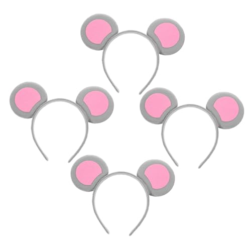 PLAFOPE 4 Stück Teiliges Mausohren Haarreifen für Erwachsene Lustige Tierohren Stirnbänder Leichtes Rutschfestes Cosplay-zubehör für Halloween Karneval Partys und Rollenspiele PLAFOPE 4 Stück Teiliges Mausohren Haarreifen für Erwachsene Lustige Tierohren Stirnbänder Leichtes Rutschfestes Cosplay-zubehör für Halloween Karneval Partys und Rollenspiele von PLAFOPE