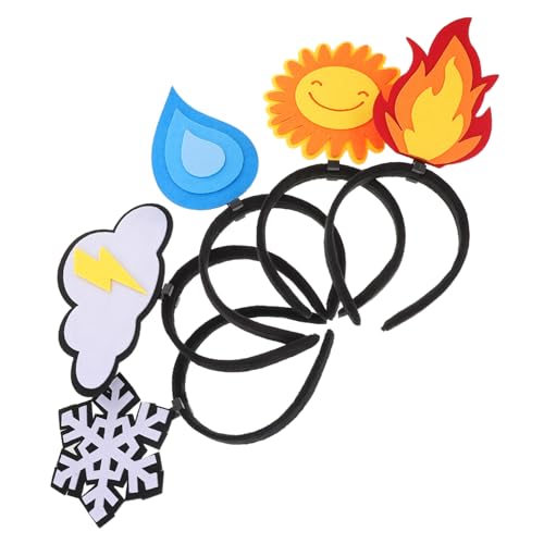 PLAFOPE 5 Stück Teiliges Party Lustige Filz Haarreifen mit Flammen Sonne Wolke Schneeflocken Leichte Bequeme Kopfbänder für Frauen Festliche Dekorationen PLAFOPE 5 Stück Teiliges Party Lustige Filz Haarreifen mit Flammen Sonne Wolke Schneeflocken Leichte Bequeme Kopfbänder für Frauen Festliche Dekorationen von PLAFOPE