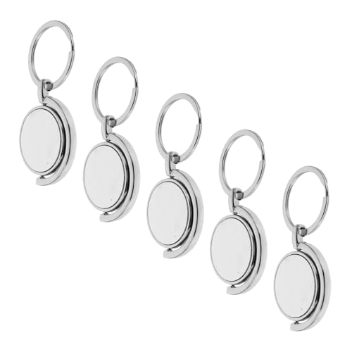 PLAFOPE 5 Stück Teiliges Sublimations-metall-schlüsselanhänger- Runde Drehbare Schlüsselringe Hitzebeständige Wärmeübertragung Langlebig für DIY Druckprojekte PLAFOPE 5 Stück Teiliges Sublimations-metall-schlüsselanhänger- Runde Drehbare Schlüsselringe Hitzebeständige Wärmeübertragung Langlebig für DIY Druckprojekte von PLAFOPE