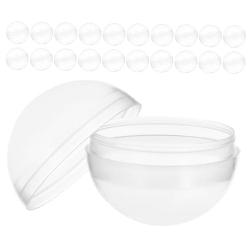 PLAFOPE 50 Stück Transparente Befüllbare Kapseln für Verkaufsautomaten Kunststoffrundkugeln für Süßigkeiten Partygeschenke und Kreative Füllungen für Feiern und Sammlungen von PLAFOPE