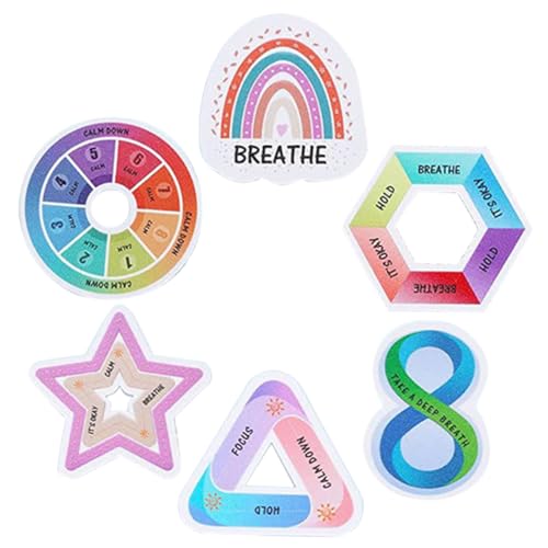 PLAFOPE 6 Stück Bunte Sensorische Aufkleber mit Strukturierter Oberfläche Wiederverwendbare Ruhige Sticker gegen Unruhe Kratzfest Starke Haftung zur Stressbewältigung und Beschäftigung PLAFOPE 6 Stück Bunte Sensorische Aufkleber mit Strukturierter Oberfläche Wiederverwendbare Ruhige Sticker gegen Unruhe Kratzfest Starke Haftung zur Stressbewältigung und Beschäftigung von PLAFOPE