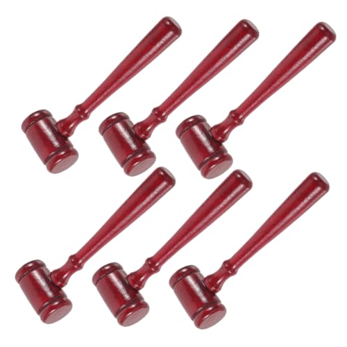 PLAFOPE 6 Stück Mini-richterhammer Aus Holz Für Kinder, Requisiten, Richter, Auktionshammer Für Schulaufführungen, Gerichtssaal, Drama, Halloween, Kostümpartys, Jurastudenten, Juristen PLAFOPE 6 Stück Mini-richterhammer Aus Holz Für Kinder, Requisiten, Richter, Auktionshammer Für Schulaufführungen, Gerichtssaal, Drama, Halloween, Kostümpartys, Jurastudenten, Juristen von PLAFOPE