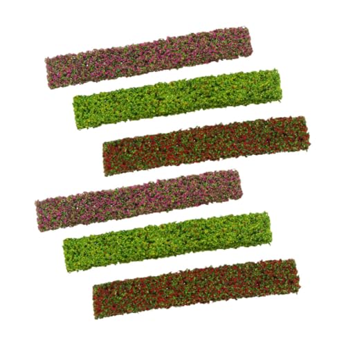 PLAFOPE 6 Stück Miniaturmodell Teiliges für DIY Architektur Statische Sträucher und Bäume für Landschafts und Garten Dioramen für Modelleisenbahnen und Kreative Projekte von PLAFOPE