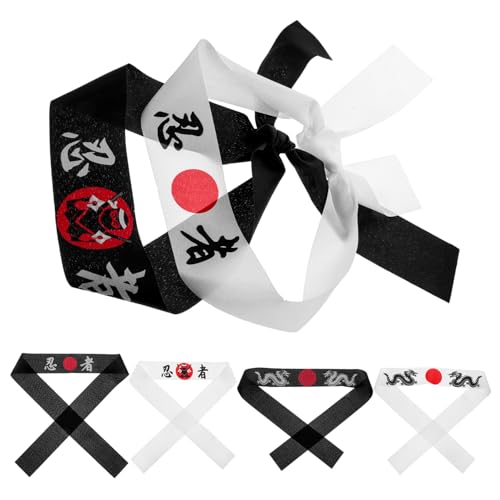 PLAFOPE 6 Stück Ninja Stirnbänder aus Weichem Polyester für Erwachsene Vielseitig Einsetzbar als Karate und Samurai Kostümzubehör für Geburtstags und Themenpartys PLAFOPE 6 Stück Ninja Stirnbänder aus Weichem Polyester für Erwachsene Vielseitig Einsetzbar als Karate und Samurai Kostümzubehör für Geburtstags und Themenpartys von PLAFOPE