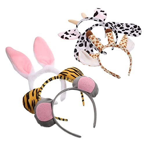 PLAFOPE 6 Stück Teiliges Cartoon Tier Haarreifen Plüsch Tierkopf Stirnband Kostüm Zubehör für Erwachsene Party Karneval Halloween Cosplay PLAFOPE 6 Stück Teiliges Cartoon Tier Haarreifen Plüsch Tierkopf Stirnband Kostüm Zubehör für Erwachsene Party Karneval Halloween Cosplay von PLAFOPE