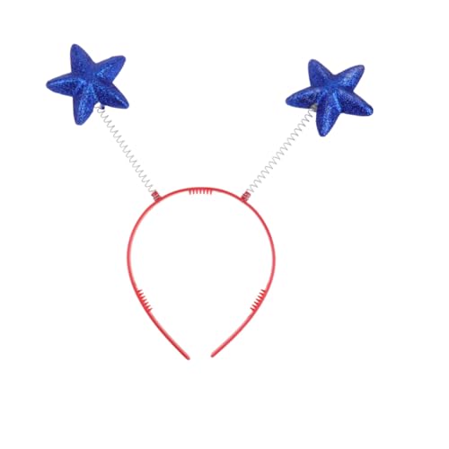 PLAFOPE 6 Stück Teiliges Glitzer Haarbänder mit Schaumstoff Blauen Sternen Witziger Leichter Party Haarschmuck für Erwachsene Verformungsfrei und Komfortabel für Kostüm und Fotospaß PLAFOPE 6 Stück Teiliges Glitzer Haarbänder mit Schaumstoff Blauen Sternen Witziger Leichter Party Haarschmuck für Erwachsene Verformungsfrei und Komfortabel für Kostüm und Fotospaß von PLAFOPE