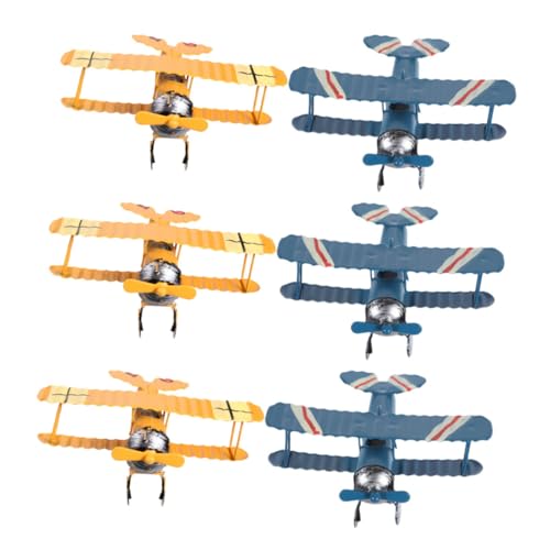 PLAFOPE 6 Stück Vintage Eisen Flugzeugmodell Retro Deko für Kinderzimmer Kindergarten Büro Vielseitige Metall Flugzeug und Kreative Party Dekorationen PLAFOPE 6 Stück Vintage Eisen Flugzeugmodell Retro Deko für Kinderzimmer Kindergarten Büro Vielseitige Metall Flugzeug und Kreative Party Dekorationen von PLAFOPE