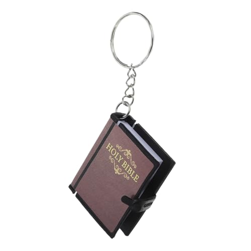 PLAFOPE 8 Stück Mini Bibel Schlüsselanhänger aus PVC Metall Papier Kleine Leichte Anhänger als Schlüsselringe und Dekoration für Taschen Rucksäcke Religiöse Christliche Geschenke PLAFOPE 8 Stück Mini Bibel Schlüsselanhänger aus PVC Metall Papier Kleine Leichte Anhänger als Schlüsselringe und Dekoration für Taschen Rucksäcke Religiöse Christliche Geschenke von PLAFOPE