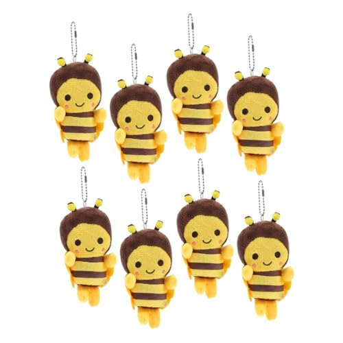 PLAFOPE 8 Stück Teiliges Plüsch bienen Schlüsselanhänger Weiche Kuscheltier biene aus Baumwollstoff Hübsche Tasche Rucksack deko Vielseitige Anhänger für Schlüssel Party dekoration PLAFOPE 8 Stück Teiliges Plüsch bienen Schlüsselanhänger Weiche Kuscheltier biene aus Baumwollstoff Hübsche Tasche Rucksack deko Vielseitige Anhänger für Schlüssel Party dekoration von PLAFOPE