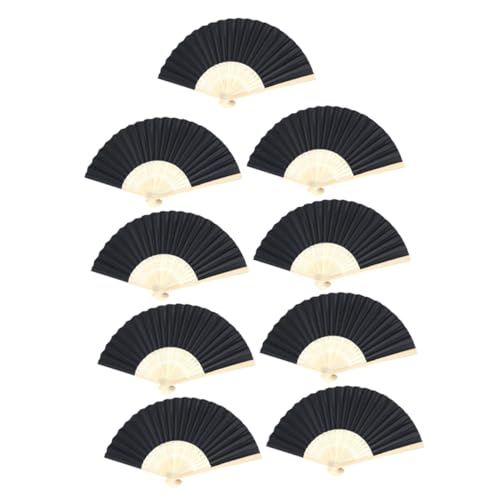 PLAFOPE 9 Stück Teiliges DIY Papierfächer aus Holz und Papier Schwarze Faltbare Bastelfächer zum Bemalen und Zeichnen Kreatives Graffiti für Mädchen und Jungen PLAFOPE 9 Stück Teiliges DIY Papierfächer aus Holz und Papier Schwarze Faltbare Bastelfächer zum Bemalen und Zeichnen Kreatives Graffiti für Mädchen und Jungen von PLAFOPE