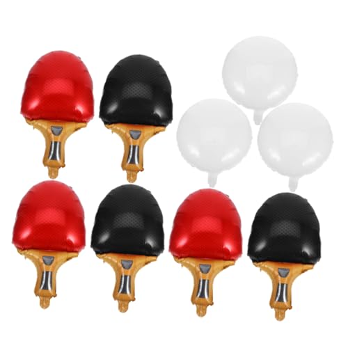 PLAFOPE 9 Stück Teiliges Tischtennis Folienballons in Rot und Schwarz Wiederverwendbare Sportballon Deko für Sport Partys Geburtstagsfeiern Outdoor Events Leicht Aufblasbar und Langlebig PLAFOPE 9 Stück Teiliges Tischtennis Folienballons in Rot und Schwarz Wiederverwendbare Sportballon Deko für Sport Partys Geburtstagsfeiern Outdoor Events Leicht Aufblasbar und Langlebig von PLAFOPE