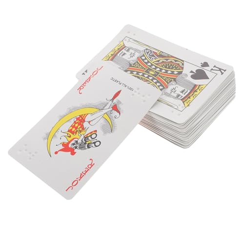 PLAFOPE Braille Spielkarten mit Erhabener Punktschrift Großes Format Geprägt Assistives Hilfsmittel für Sehbehinderte Erwachsene und Geeignet für Poker Bridge und Vielfältige Kartenspiele von PLAFOPE