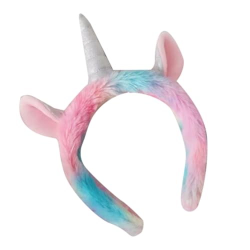 PLAFOPE Einhorn Haarreif Plüsch Eiscreme Farbe Party Haarschmuck Damen Karneval Fasching Maske Zubehör PLAFOPE Einhorn Haarreif Plüsch Eiscreme Farbe Party Haarschmuck Damen Karneval Fasching Maske Zubehör von PLAFOPE