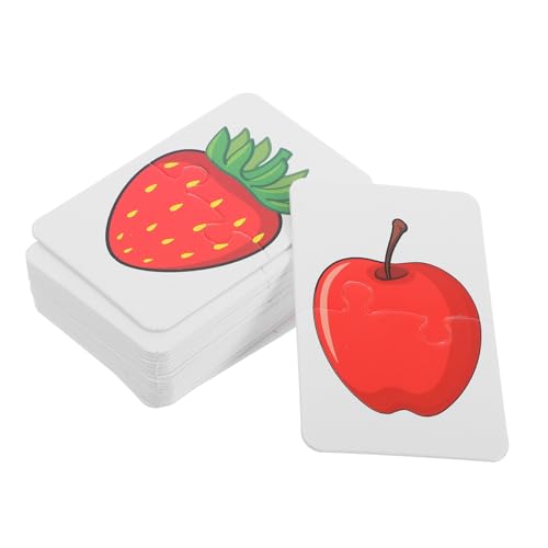 PLAFOPE Früchte und Gemüse Lernkarten Puzzle Steckspiel für Vorschulkinder Papierzubehör Sicheres Zuordnungsspiel Erkennung und Begriffsverständnis PLAFOPE Früchte und Gemüse Lernkarten Puzzle Steckspiel für Vorschulkinder Papierzubehör Sicheres Zuordnungsspiel Erkennung und Begriffsverständnis von PLAFOPE