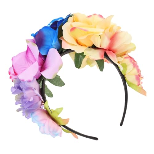 PLAFOPE Halloween Haarschmuck Blumen Haarreif mit Simulation Rosenblüte Modisches Stirnband für Party und Kostüm Leichter und Langlebiger Kopfschmuck in Gelb PLAFOPE Halloween Haarschmuck Blumen Haarreif mit Simulation Rosenblüte Modisches Stirnband für Party und Kostüm Leichter und Langlebiger Kopfschmuck in Gelb von PLAFOPE