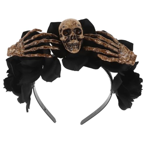 PLAFOPE Halloween Haarschmuck Damen Blumen und Schädel Haarreif Party Cosplay Accessoire Komfortabel Stabil Wiederverwendbar für Karneval Festlichkeiten PLAFOPE Halloween Haarschmuck Damen Blumen und Schädel Haarreif Party Cosplay Accessoire Komfortabel Stabil Wiederverwendbar für Karneval Festlichkeiten von PLAFOPE