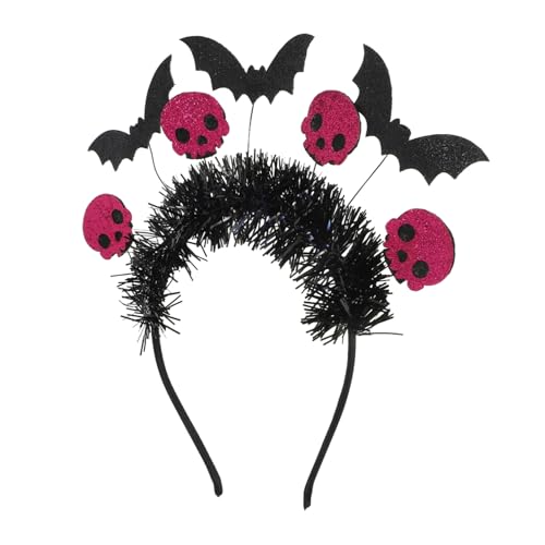 PLAFOPE Halloween Schädelkopf Haarreif mit Fledermaus Motiv Leicht und Stabil Farbenfroher Party-kopfschmuck für Erwachsene für Halloween Kostüm und Dress-up Events PLAFOPE Halloween Schädelkopf Haarreif mit Fledermaus Motiv Leicht und Stabil Farbenfroher Party-kopfschmuck für Erwachsene für Halloween Kostüm und Dress-up Events von PLAFOPE