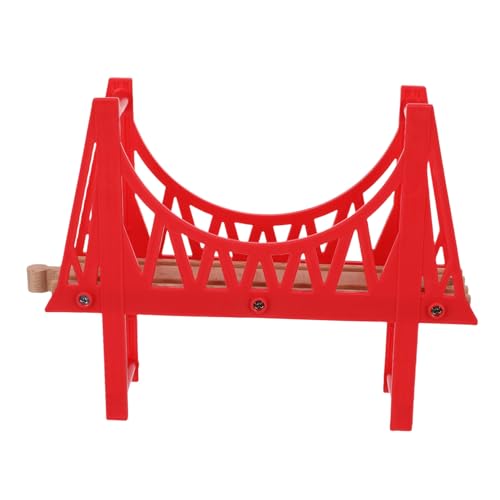PLAFOPE Holz Zug Brücke Doppelstock Abnehmbar Zugschienen Zubehör Kreativ Baukasten für Zuhause Schule PLAFOPE Holz Zug Brücke Doppelstock Abnehmbar Zugschienen Zubehör Kreativ Baukasten für Zuhause Schule von PLAFOPE