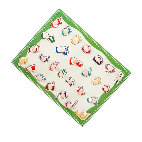 PLAFOPE Holzpuzzle Alphabet Lernspielzeug für Eingebettetes Kognitives Steckspiel Fördert Logisches Denken Hand SEH Koordination und Beobachtungsfähigkeit Pädagogisches Montessori PLAFOPE Holzpuzzle Alphabet Lernspielzeug für Eingebettetes Kognitives Steckspiel Fördert Logisches Denken Hand SEH Koordination und Beobachtungsfähigkeit Pädagogisches Montessori von PLAFOPE