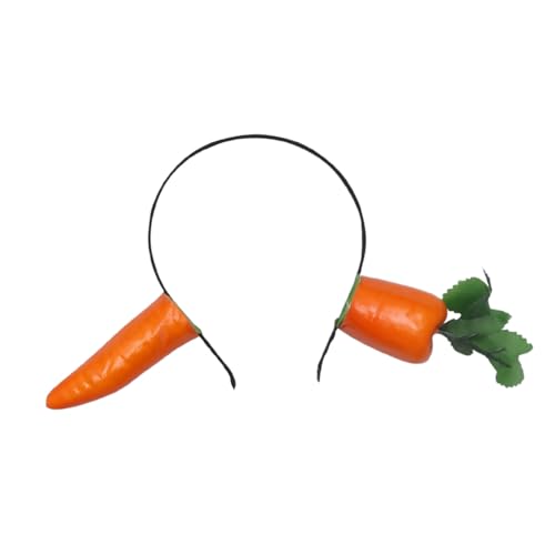 PLAFOPE Karotten Haarreif Damen Party Haarschmuck Cartoon Stirnband Lustiges Kopfschmuck Accessoire für Halloween Festival und Alltag von PLAFOPE