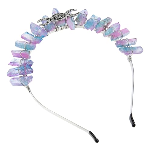 PLAFOPE Kristallkrone Stirnband Damen Handgefertigte Hohe Dekoration für Party Ball und Kostüm Natürliche Schmuck Diadem für Geburtstag Hochzeit und Cosplay PLAFOPE Kristallkrone Stirnband Damen Handgefertigte Hohe Dekoration für Party Ball und Kostüm Natürliche Schmuck Diadem für Geburtstag Hochzeit und Cosplay von PLAFOPE