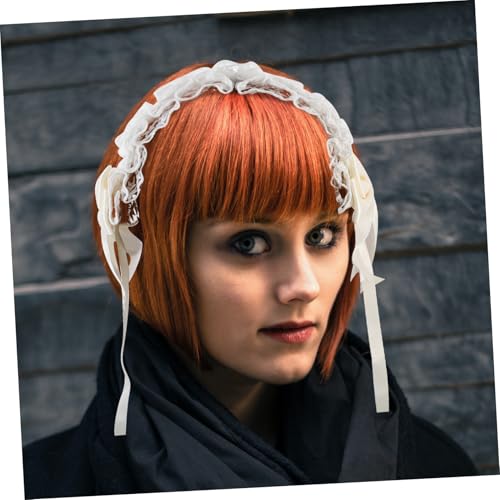 PLAFOPE Lolita Spitzen haarband Damen Cosplay Haarschmuck Süßes Spitzen stirnband mit Sternenmuster Angenehm zu Tragen für Party Halloween Alltag Mädchen und Frauen von PLAFOPE