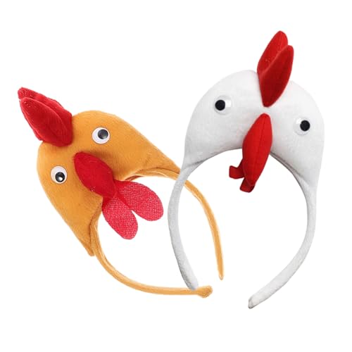 PLAFOPE Lustiges Hühner haarband Cartoon Hahn Kostüm Zubehör Komfortabel für Erwachsene und Party Cosplay Festival Accessoire von PLAFOPE
