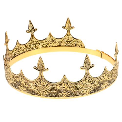 PLAFOPE Männer Königskrone Retro Vintage Design Elegante Herrenkronen für Hochzeiten Geburtstagsfeiern Bühnenauftritte Cosplay und Themenpartys PLAFOPE Männer Königskrone Retro Vintage Design Elegante Herrenkronen für Hochzeiten Geburtstagsfeiern Bühnenauftritte Cosplay und Themenpartys von PLAFOPE
