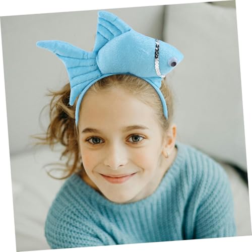 PLAFOPE Meerestier Kostüm Set mit Fisch stirnband und Plüsch Tüllrock Weiches Material Vielseitig für Party Halloween Rollenspiel und Bühnenauftritte Geeignet von PLAFOPE