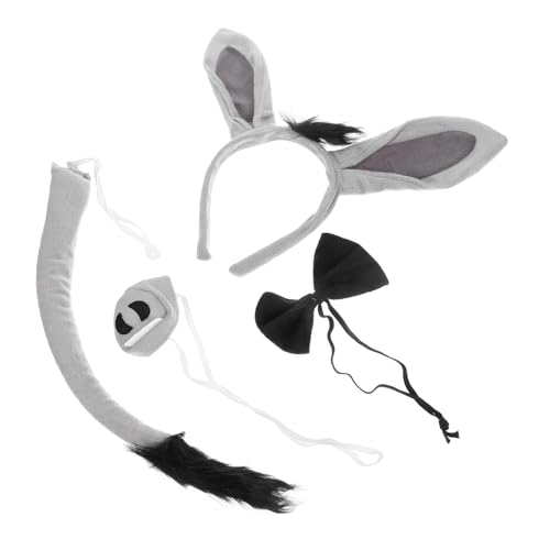 PLAFOPE Niedliches Esel Kostüm Haarreif für Leichtes Donkey Cosplay Accessoire Tierisches Party Stirnband für Halloween Karneval Rollenspiele Süßes Verkleidungsset für Junge Mädchen PLAFOPE Niedliches Esel Kostüm Haarreif für Leichtes Donkey Cosplay Accessoire Tierisches Party Stirnband für Halloween Karneval Rollenspiele Süßes Verkleidungsset für Junge Mädchen von PLAFOPE