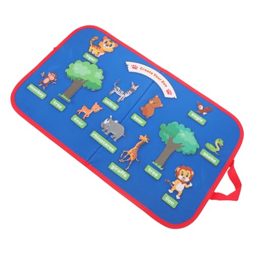 PLAFOPE Pädagogisches Filz Story Board für Kleinkinder Buntes Leichtes Lernspielzeug mit Tier Pflanzendekor Fördert Fantasie Problemlösung und Eltern-Junge Mädchen-interaktion für PLAFOPE Pädagogisches Filz Story Board für Kleinkinder Buntes Leichtes Lernspielzeug mit Tier Pflanzendekor Fördert Fantasie Problemlösung und Eltern-Junge Mädchen-interaktion für von PLAFOPE