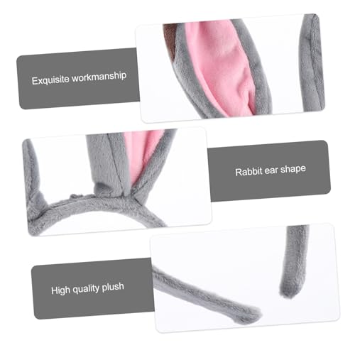 PLAFOPE Plüsch Hasenohren Haarreif mit Niedlichen Cartoon Ohren Weiches Bunny Ear Headband für Halloween Karneval Party und Cosplay Langlebiges Kostümzubehör für Mädchen und Damen PLAFOPE Plüsch Hasenohren Haarreif mit Niedlichen Cartoon Ohren Weiches Bunny Ear Headband für Halloween Karneval Party und Cosplay Langlebiges Kostümzubehör für Mädchen und Damen von PLAFOPE
