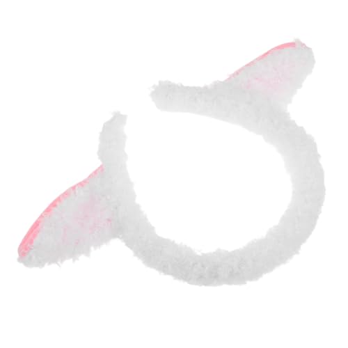 PLAFOPE Plüsch Schaf Ohren Stirnband Weiß Lamm Kopfband Kuscheliges Tier Kostüm Zubehör für Party Halloween Weihnachten Cosplay Fasching Tier Kopfschmuck PLAFOPE Plüsch Schaf Ohren Stirnband Weiß Lamm Kopfband Kuscheliges Tier Kostüm Zubehör für Party Halloween Weihnachten Cosplay Fasching Tier Kopfschmuck von PLAFOPE