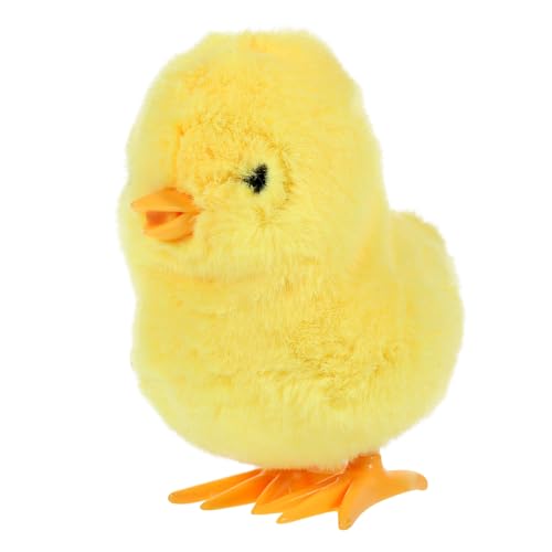 PLAFOPE Springendes Gelbes Huhn Wiederverwendbares Spielzeug Für Babys Bezauberndes Hühnerspielzeug Spielzeug In Hühnerform Springendes Tierspielzeug Aufziehbares Kinderspielzeug von PLAFOPE