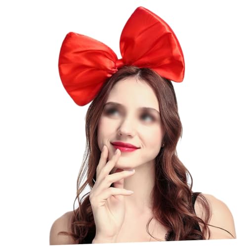 PLAFOPE Super Großes Rotes Schleifen stirnband Leichtes Haarschmuck mit Geknotetem Design Komfortabel für Frauen und Mädchen für Party Festival und Familienfotos PLAFOPE Super Großes Rotes Schleifen stirnband Leichtes Haarschmuck mit Geknotetem Design Komfortabel für Frauen und Mädchen für Party Festival und Familienfotos von PLAFOPE