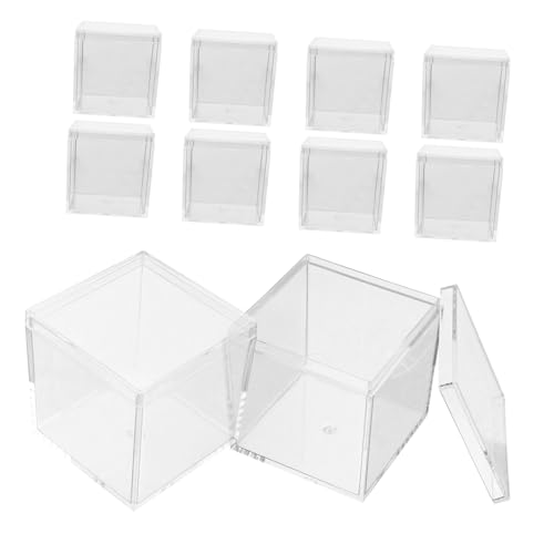 PLAFOPE Sammelbox Transparente Würfelboxen Für Mineralproben Aufbewahrungsbehälter Für Mineralien Pflanzen Und Kristalle Ideal Für Schreibtisch Und Sammlungen Durchsichtige Box Klein von PLAFOPE