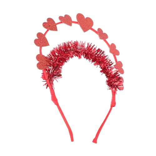 PLAFOPE Valentinstag Herz Haarreif Rotes Herz Stirnband Leichtes Party Kopfschmuck Damen Fasching Romantisches Accessoire für Frauen PLAFOPE Valentinstag Herz Haarreif Rotes Herz Stirnband Leichtes Party Kopfschmuck Damen Fasching Romantisches Accessoire für Frauen von PLAFOPE