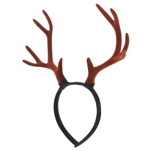 PLAFOPE Verstellbares Rentiergeweih Stirnband mit Weichem Beflockungsmaterial Realistische Hirschgeweih Kopfbedeckung für Erwachsene als Party und Halloween Kostümaccessoire PLAFOPE Verstellbares Rentiergeweih Stirnband mit Weichem Beflockungsmaterial Realistische Hirschgeweih Kopfbedeckung für Erwachsene als Party und Halloween Kostümaccessoire von PLAFOPE