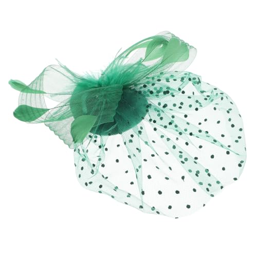 PLAFOPE Vintage Fascinator Hut Grün mit Vogel Kopfschmuck Netzschleier und Kleiner Brauthut mit Haarklammer für Hochzeit Tee Party und Festliche Anlässe PLAFOPE Vintage Fascinator Hut Grün mit Vogel Kopfschmuck Netzschleier und Kleiner Brauthut mit Haarklammer für Hochzeit Tee Party und Festliche Anlässe von PLAFOPE