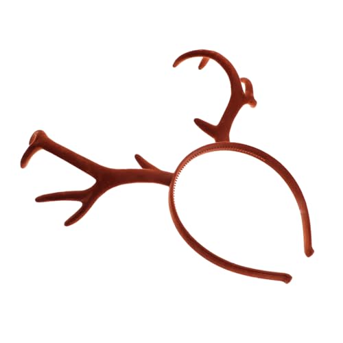 PLAFOPE Weiches PVC Hirschgeweih Haarreif Bequem und Langlebig Verstellbar für Damen Leichtes Weihnachtskostüm Zubehör für Halloween und Festliche Partys PLAFOPE Weiches PVC Hirschgeweih Haarreif Bequem und Langlebig Verstellbar für Damen Leichtes Weihnachtskostüm Zubehör für Halloween und Festliche Partys von PLAFOPE