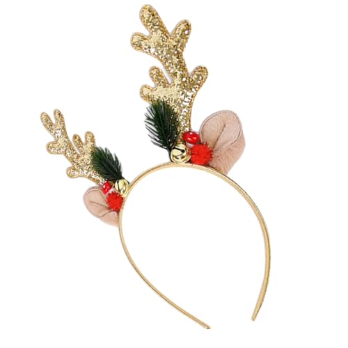 PLAFOPE Weihnachtlicher Haarreif mit Glitzernden Rentiergeweihen und Glocken Festlicher Kopfschmuck für Damen Vielseitig Einsetzbares Xmas Haarband für Weihnachtsfeiern und Festliche PLAFOPE Weihnachtlicher Haarreif mit Glitzernden Rentiergeweihen und Glocken Festlicher Kopfschmuck für Damen Vielseitig Einsetzbares Xmas Haarband für Weihnachtsfeiern und Festliche von PLAFOPE