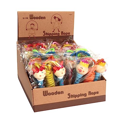 PLANÈTE BOIS 030141PA Pack mit 12 Springseilen-FSC-030141PA-12 Stück-Mehrfarbig-Holz-Kinderspiel-Freizeit-Kirmes-Zum Sammeln-13,5 cm x 4 cm-Ab 3 Jahren PLANÈTE BOIS 030141PA Pack mit 12 Springseilen-FSC-030141PA-12 Stück-Mehrfarbig-Holz-Kinderspiel-Freizeit-Kirmes-Zum Sammeln-13,5 cm x 4 cm-Ab 3 Jahren von PLANÈTE BOIS