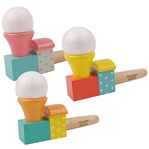 PLANÈTE BOIS 030150PA Pack mit 12 Pfeifen und fliegenden Bällen-FSC-030150PA-12 Stück-Mehrfarbig-Holz-Kinderspiel-Freizeit-Kirmes-Zum Sammeln-6 cm x 6 cm-Ab 3 Jahren PLANÈTE BOIS 030150PA Pack mit 12 Pfeifen und fliegenden Bällen-FSC-030150PA-12 Stück-Mehrfarbig-Holz-Kinderspiel-Freizeit-Kirmes-Zum Sammeln-6 cm x 6 cm-Ab 3 Jahren von PLANÈTE BOIS